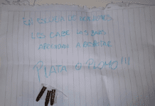 “Plata o plomo”: la escalofriante amenaza junto a tres balas que dejaron en una escuela de Rosario