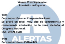 Cortes de calles hoy, 29 de septiembre: piquetes y manifestaciones a evitar en CABA