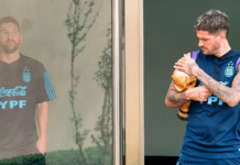 La foto de Rodrigo De Paul con la Copa del Mundo y la reacción de Messi que causó furor: “¿Se te perdió algo?”