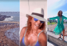 Iliana Calabró a puro sol, bikini y ejercicio en Mar del Plata: “A remarla”