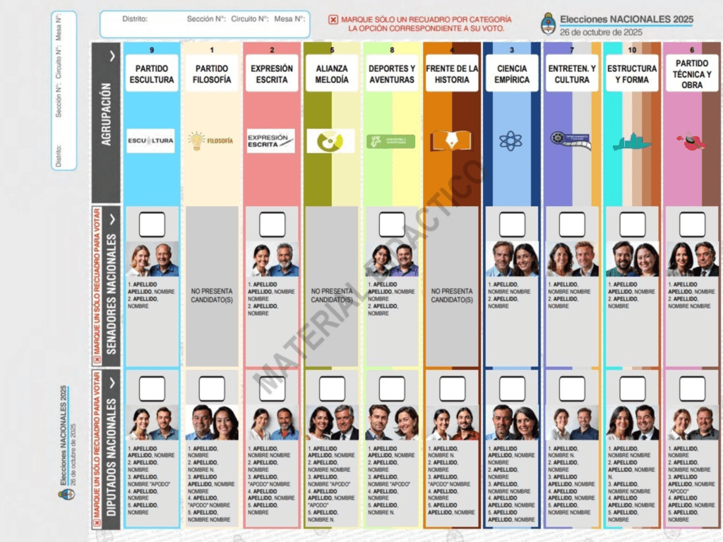 Boleta Partidaria y Boleta Única: Elecciones 2025 en Argentina