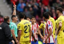 Expulsión de Abqar sacude a Atlético de Madrid vs Getafe