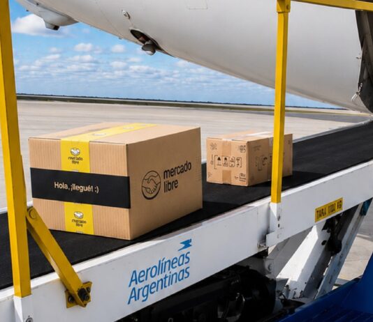 Mercado Libre y Aerolíneas: Envíos exprés en La Patagonia