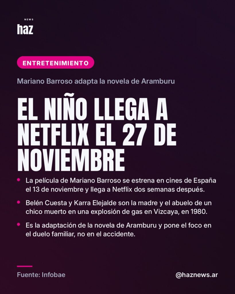 El Niño llega a Netflix el 27 de noviembre