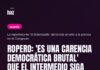 Ropero: ‘Es una carencia democrática brutal’ que El intermedio siga fuera del Congreso Ropero: 'Es una carencia democrática brutal' que El intermedio siga fuera del Congreso