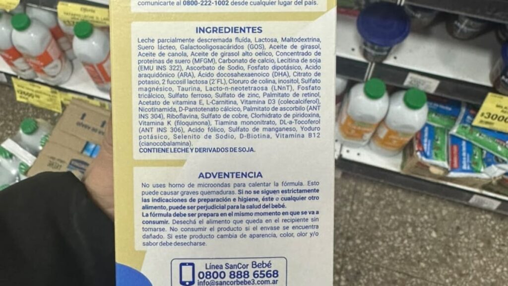 Alerta por leche maternizada falsificada con aflatoxina seis veces sobre el límite