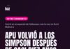 Apu volvió a Los Simpson después de casi diez años Volvió en el especial de Halloween con la voz de Sunil Malhotra