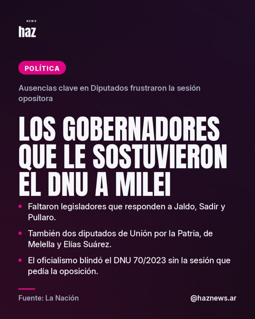 Los gobernadores que le sostuvieron el DNU a Milei