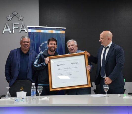 Lionel Messi recibe Doctorado Honoris Causa de la UBA antes de despedirse
