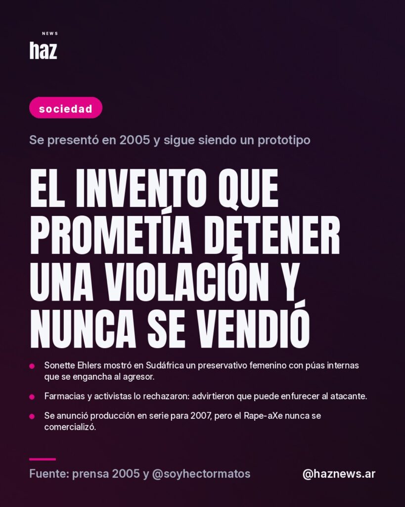 El invento que prometía detener una violación y nunca se vendió