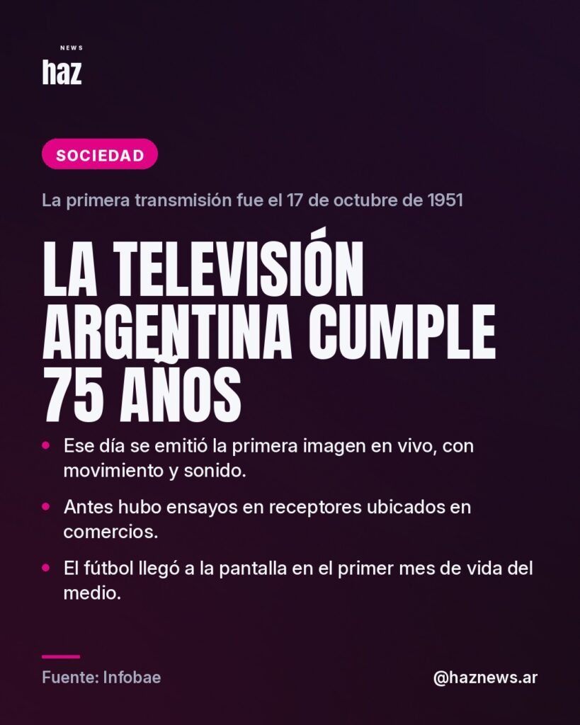 La televisión argentina cumple 75 años